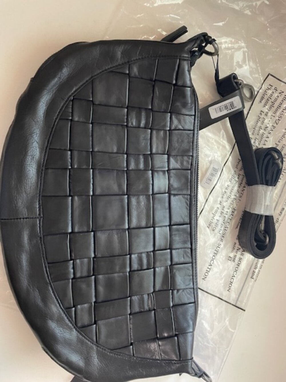 Latico Leathers Colbie Black Sling Crossbody Brand NEW